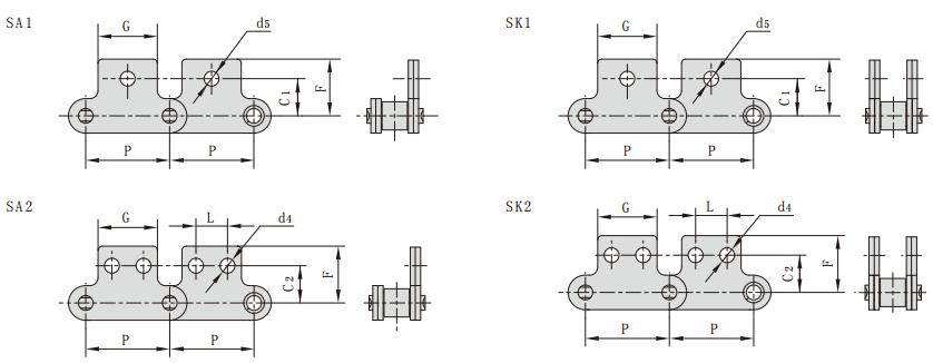 C2060SK2_雙節距單側雙側直