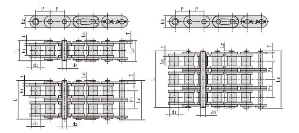 C<font color='red'>16B-3</font>_B系列直鏈板三排鏈條